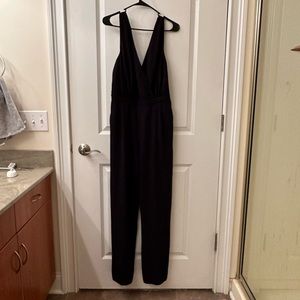 Lulu’s Black Lace Back Jumpsuit
